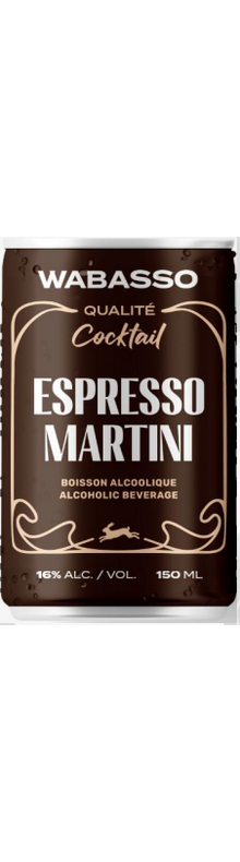 Wabasso Espresso Martini Qualit&eacute; Cocktail 
