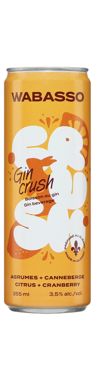 Wabasso Gin Crush Agrumes Canneberges 